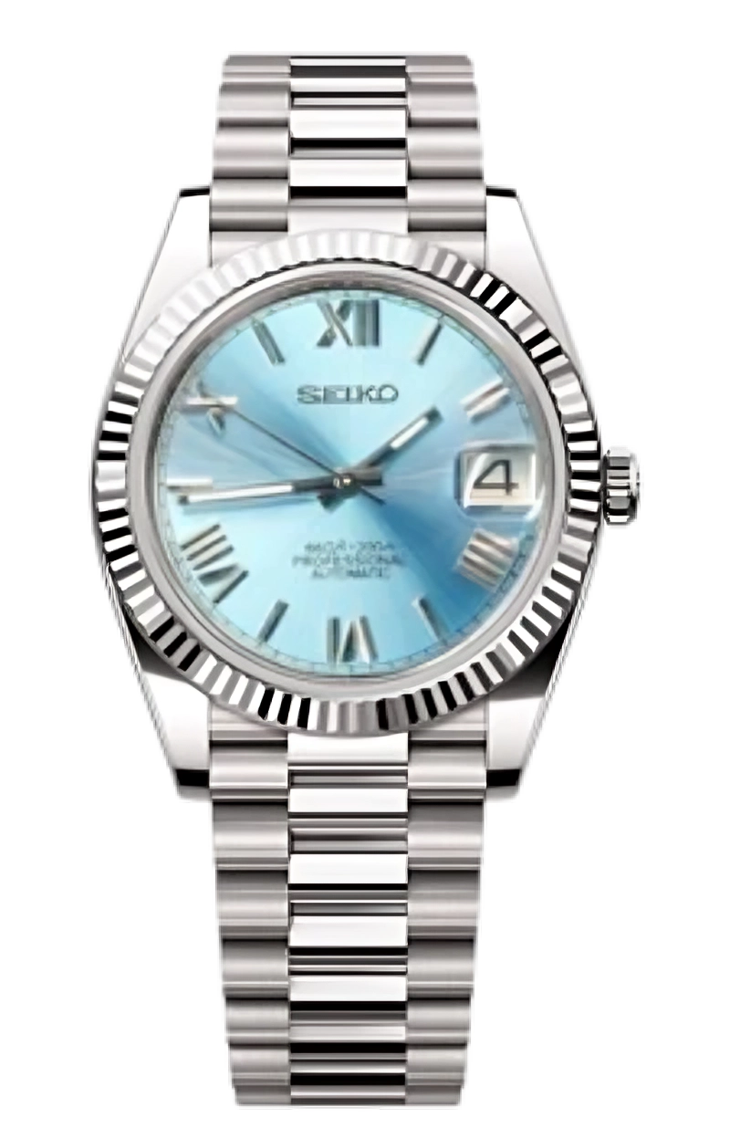 MOD Seiko Datejust Blue