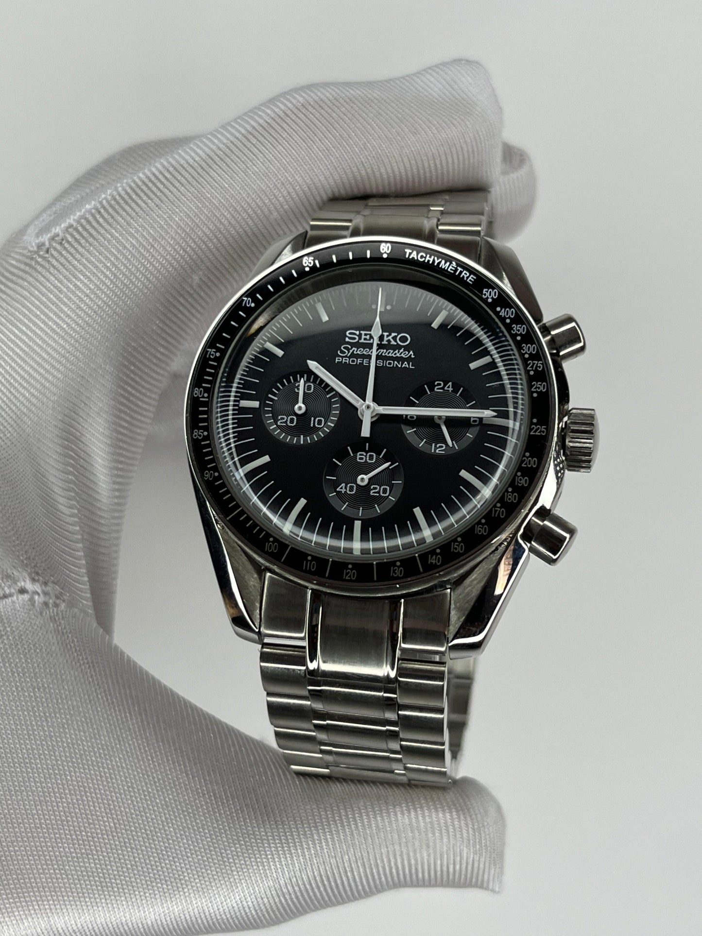 MOD Seiko Speedmaster Black - modwatcheswebsite